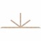 Ekena Millwork Saratoga Smooth Timber Gable Bracket, Douglas Fir, 108"W x 40"H x 1 1/2"D x 3 1/2"F, 9/12 Pitch GBW108X40X0204SAR00SDF - alternate 1